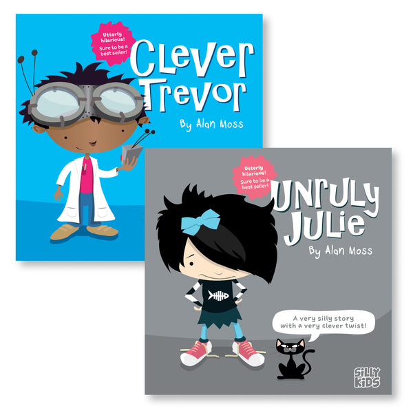 Stories-for-kindergartners-Unruly-Julie-and-Clever-Trevor-rhyming-books-bundle